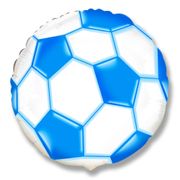 Balao-Metalizado-Flexmetal-Bola-de-Futebol-Azul