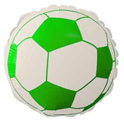 Balao-Metalizado-Flexmetal-Bola-de-Futebol-verde