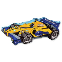 Balao-Metalizado-Flexmetal-Carro-Formula-Racer-Azul