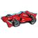 Balao-Metalizado-Flexmetal-Carro-Formula-Racer-Vermelho