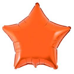Balao-metalizado-Flexmetal-Estrela-laranja-liso