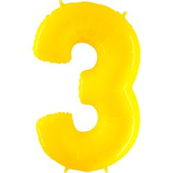 943WY-Number-3-Yellow-Fluo