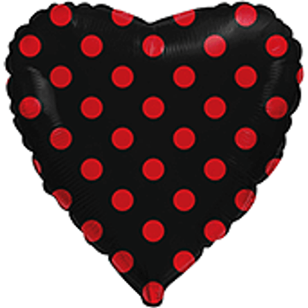 balao-metalizado-heart-black-dots-and-red-flexmetal
